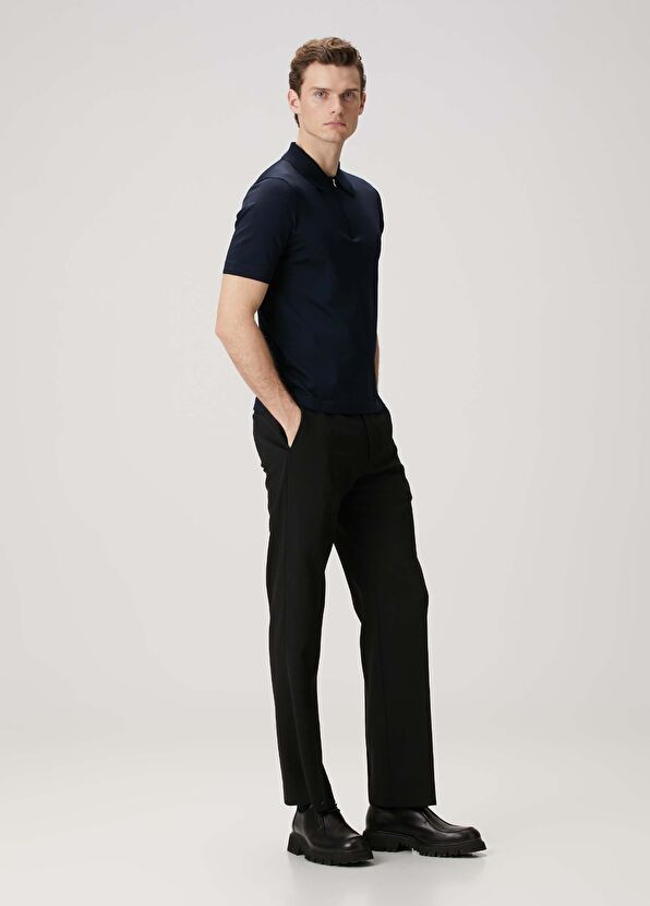 Sandro Lacivert Polo Yaka T-shirt - 2