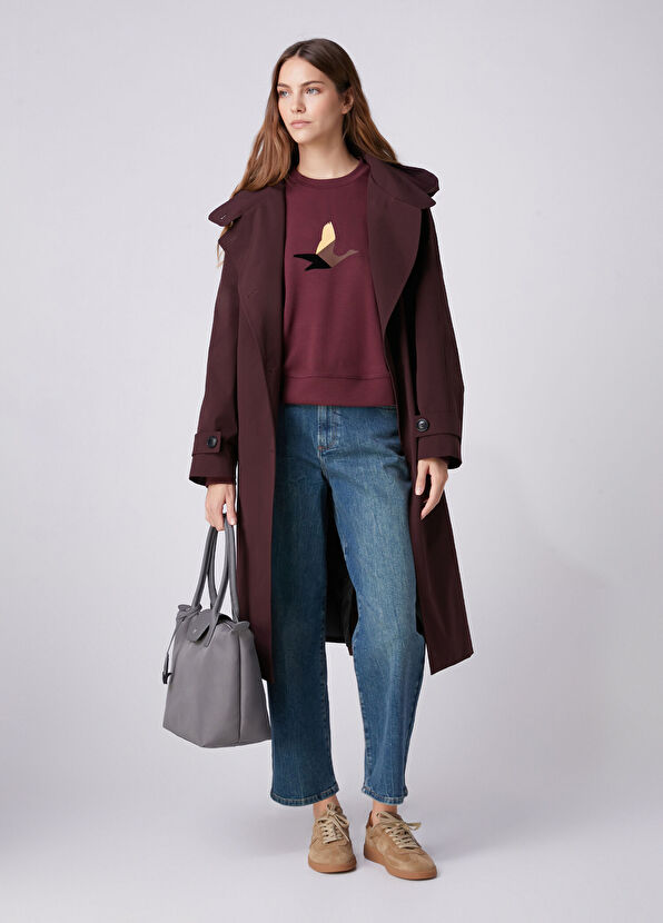 Beymen Club Plum Trench Coat - 1
