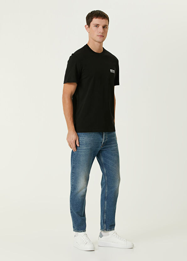 Golden Goose Siyah Logo Baskılı T-shirt - 2