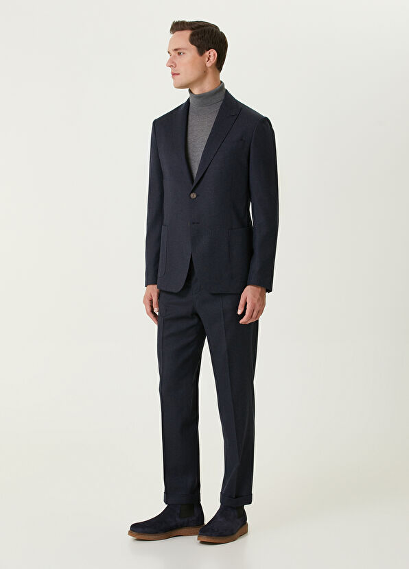 Beymen Club Navy Blue Wool Suit - 3