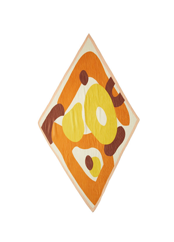 Network Renkli Desenli Piliseli Kadın Fular - 2