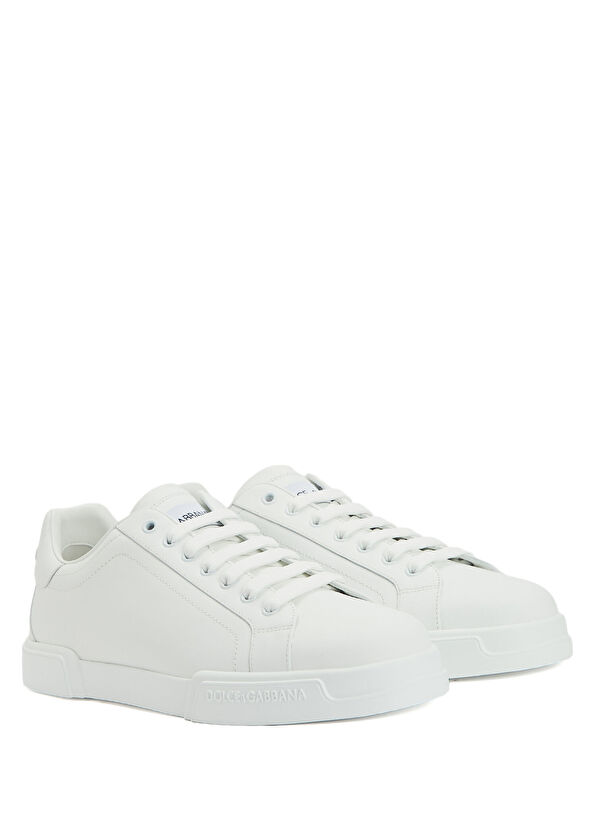 Beyaz Erkek Deri Sneaker - Görsel 4