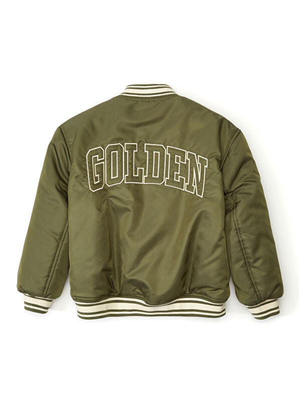 Golden Goose Yeşil Yazı Nakışlı Ceket - 2