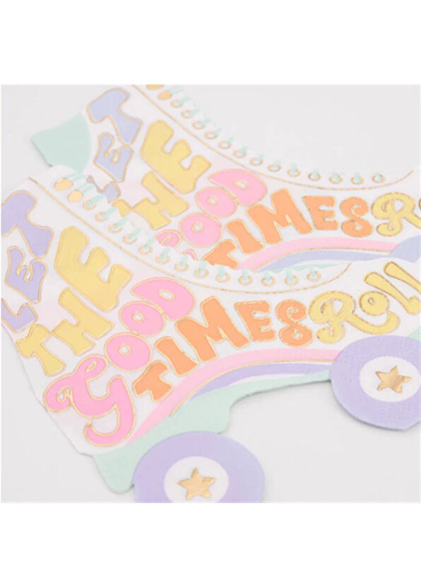 Meri Meri Paten Temalı 16'lı Parti Peçetesi - 3