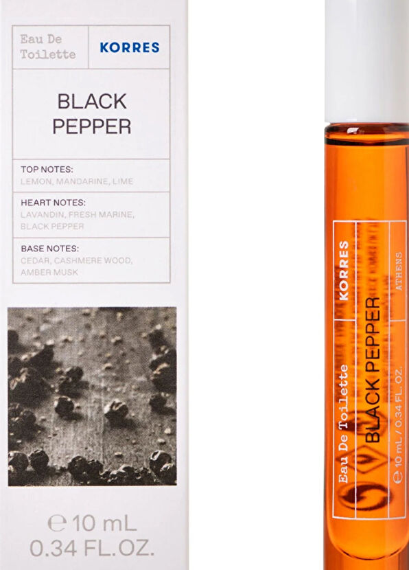 Korres Black Pepper EDT 10 ml Unisex Roll-On Perfume - 4