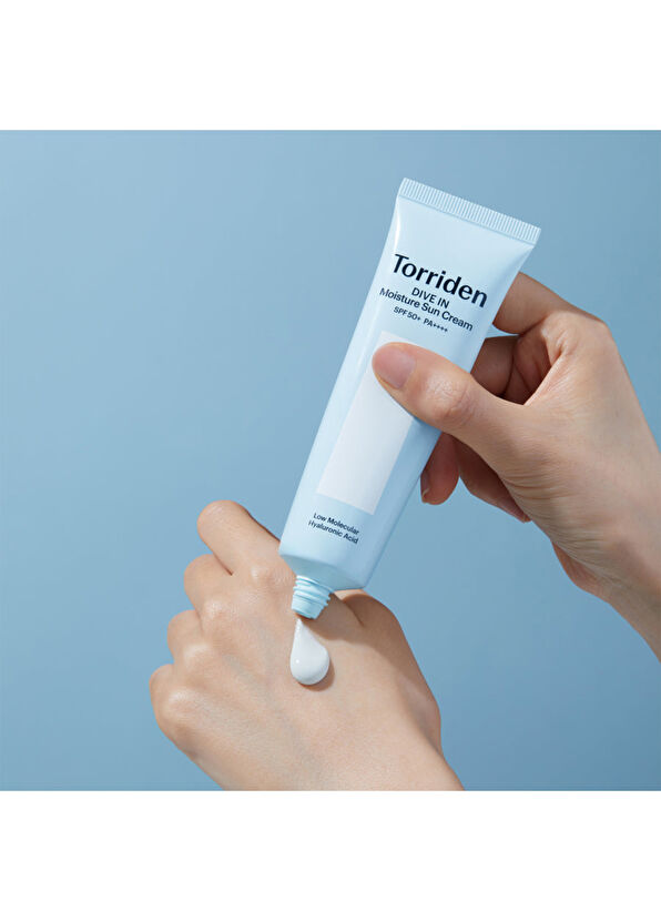 Torriden Dive-in Watery Moisture Sun Cream 10 Tip Hyaluronik Asitli Hafif Dokulu Beyazlık Bırakmayan Organik Güneş Kremi 60 ml - 2