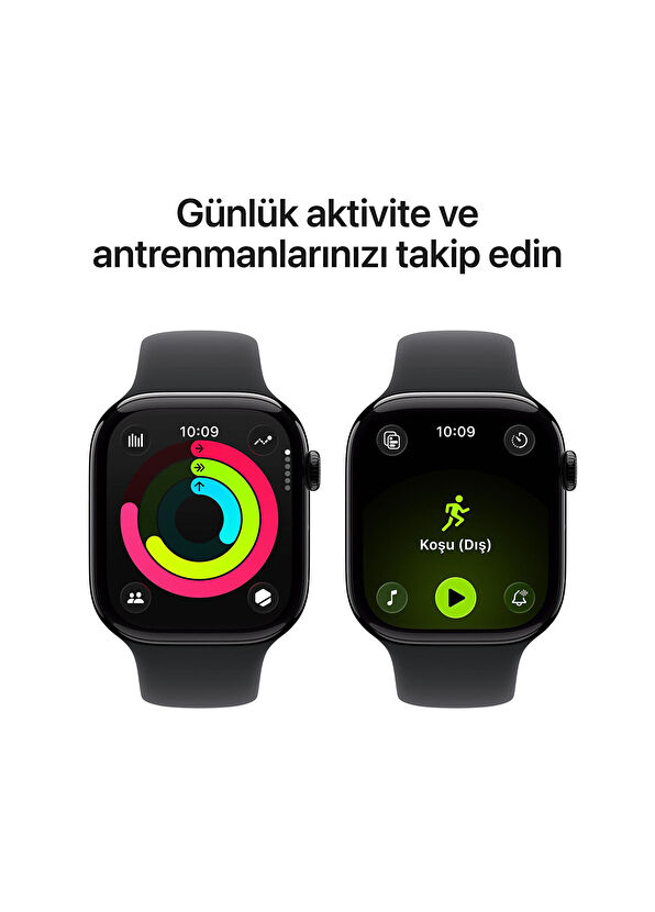 Apple Watch Series 11 GPS 42mm Simsiyah Alüminyum Kasa ve Siyah Spor Kordon Akıllı Saat MEQT4TU/A - S/M - 4