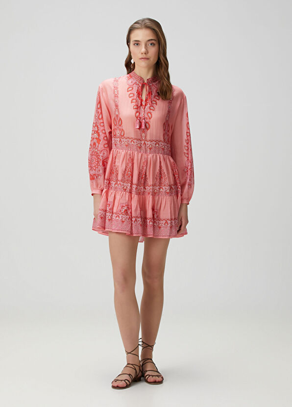 Etro Pembe Mini Elbise - 1