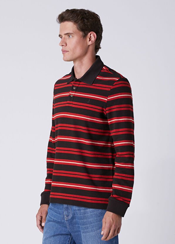 Beymen Club Brown Red Polo Sweatshirt - 4