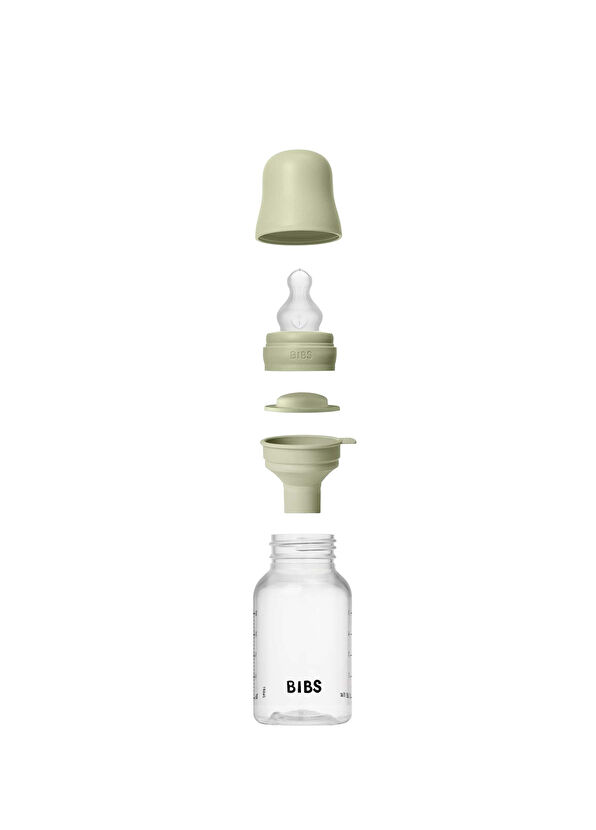 Bibs Baby PP Bottle Sage Yeşil 0-6 Ay Yavaş Akış Anti-Kolik Silikon Uçlu Biberon 150 ml - 3
