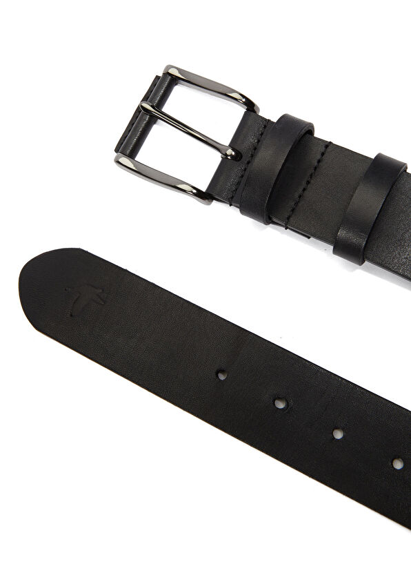 Beymen Club Siyah Kalın Erkek Deri Kemer - 2