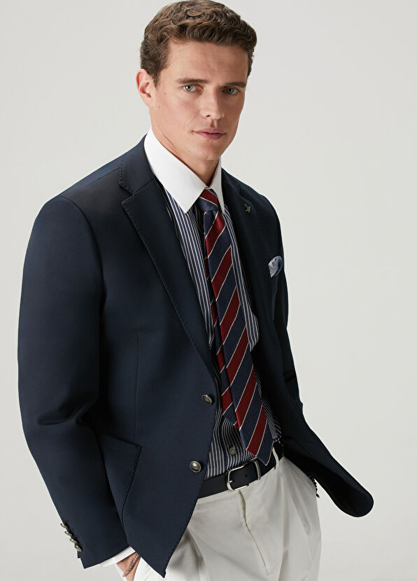 Beymen Club Lacivert Örme Blazer - 2