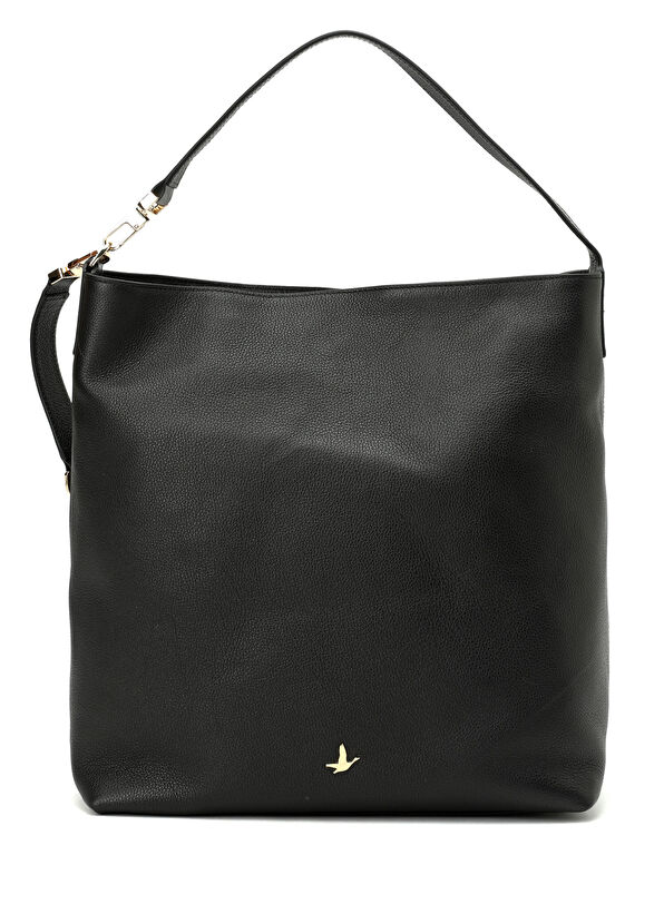Beymen Club Black Women's Leather Hobo Shoulder Bag - 1