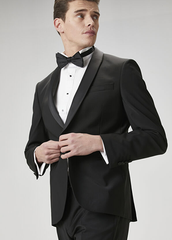 Beymen Club Black Wool Tuxedo - 1