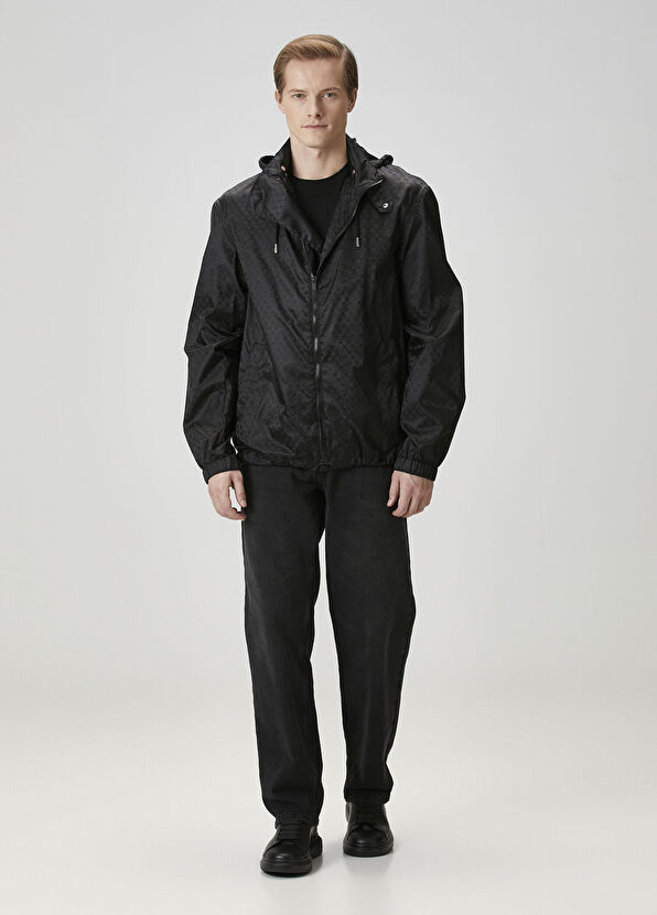 Alexander McQueen Black Patterned Raincoat - 2