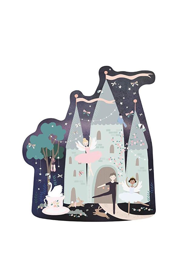 Floss and Rock Enchanted 20 Parça Şato Şekilli Yapboz - 2