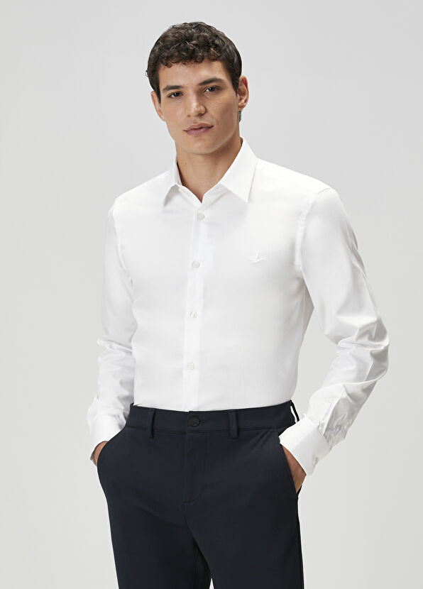 Beymen Club Slim Fit Beyaz Gömlek - 1
