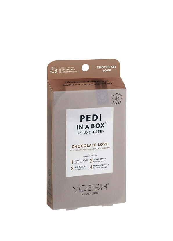 Voesh New York Pedi In A Box Deluxe Çikolata 4 Adımlı Pedikür Seti - 1