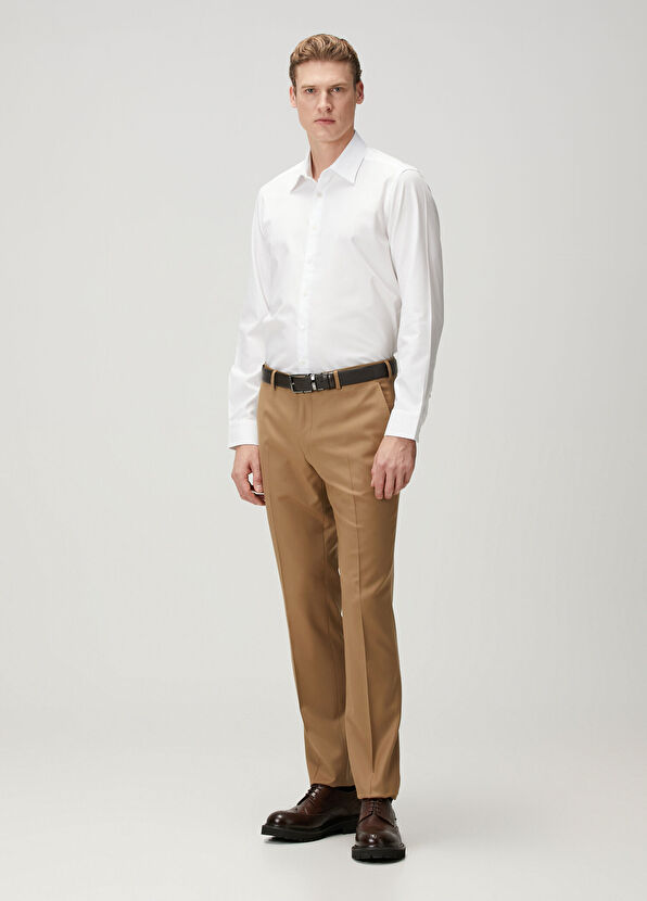 Custom Fit Beyaz Gömlek - Görsel 5