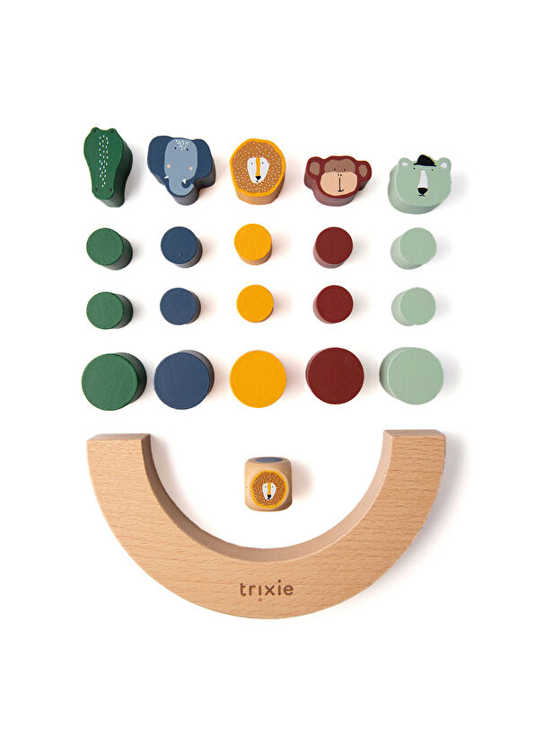 Trixie Colorful Wooden Balance Game - 2