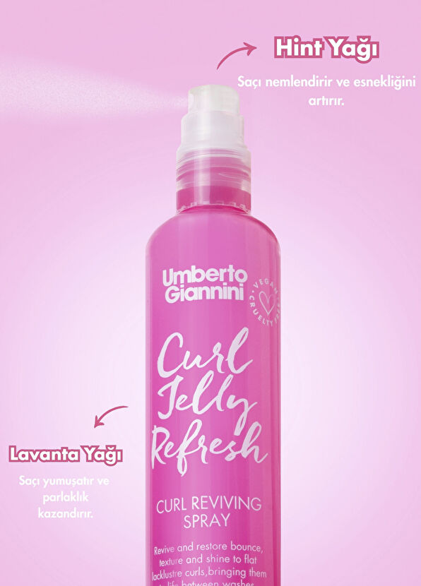Umberto Giannini Curl Jelly Curl Revitalizing Hair Spray 150 ml - 2