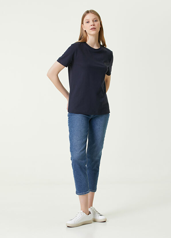 Beymen Club Lacivert Bisiklet Yaka Basic T-shirt - 2
