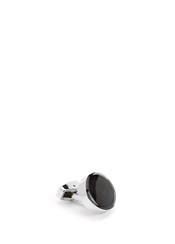 Beymen Club Navy Blue Round Cufflinks - 2