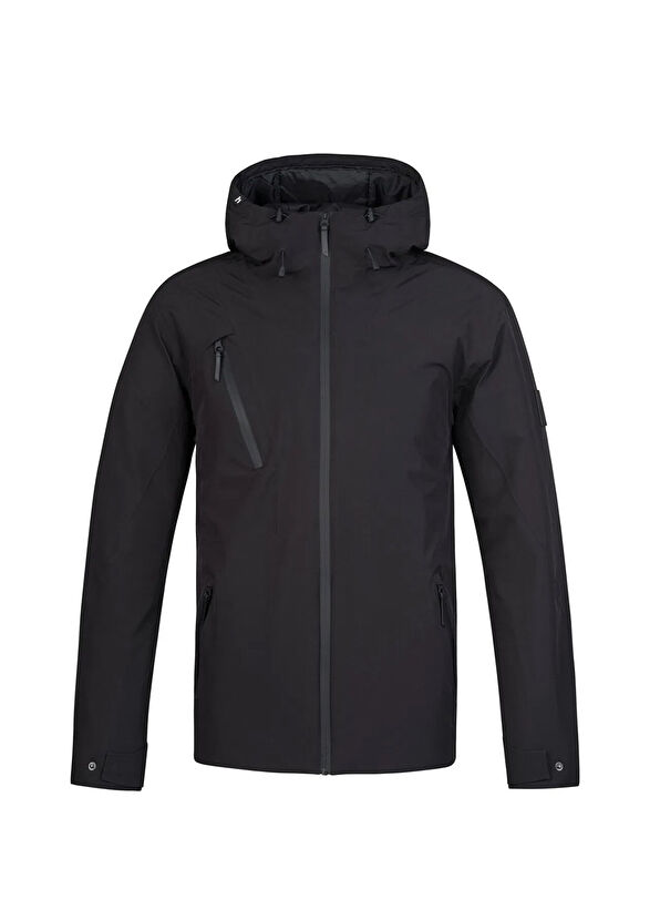 Hannah Derk II Anthracite Hooded Men's Outdoor Coat - 1