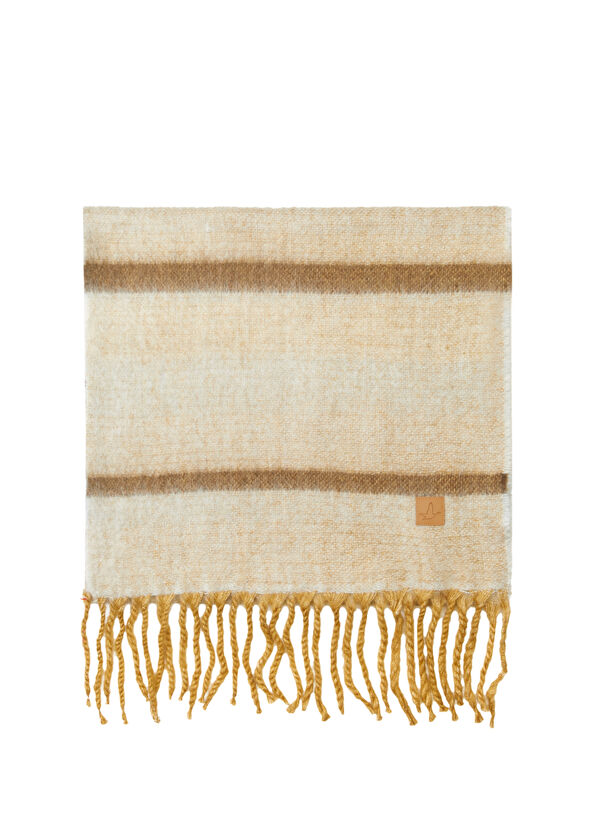 Beymen Club Beige Brown Striped Women's Scarf - 1