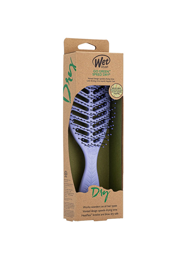 Wetbrush Go Green Speed Dry Lilac Detangling Hair Brush - 2