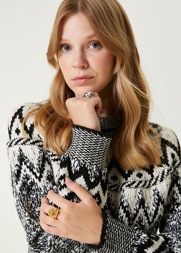 Beymen Club Gold Silver Kadın 2li Yüzük - 3