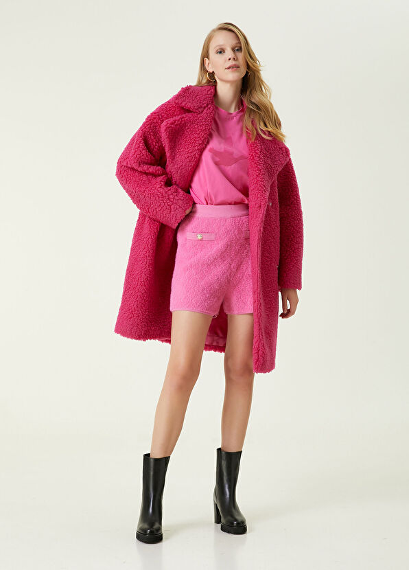 Beymen Club Pembe Gold Düğme Detaylı Şort - 1