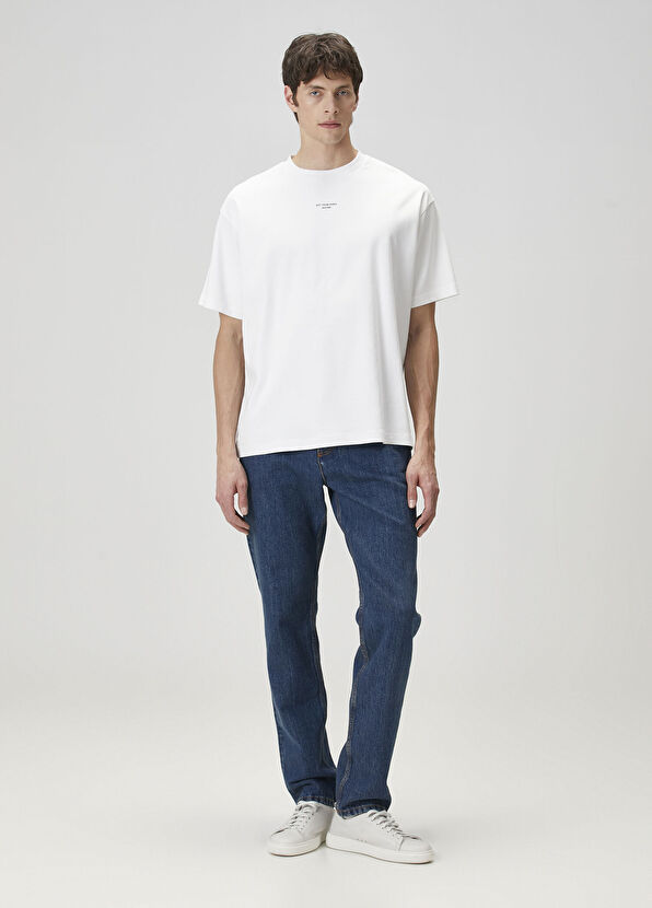 Drôle De Monsieur Beyaz Logo Baskılı T-shirt - 2