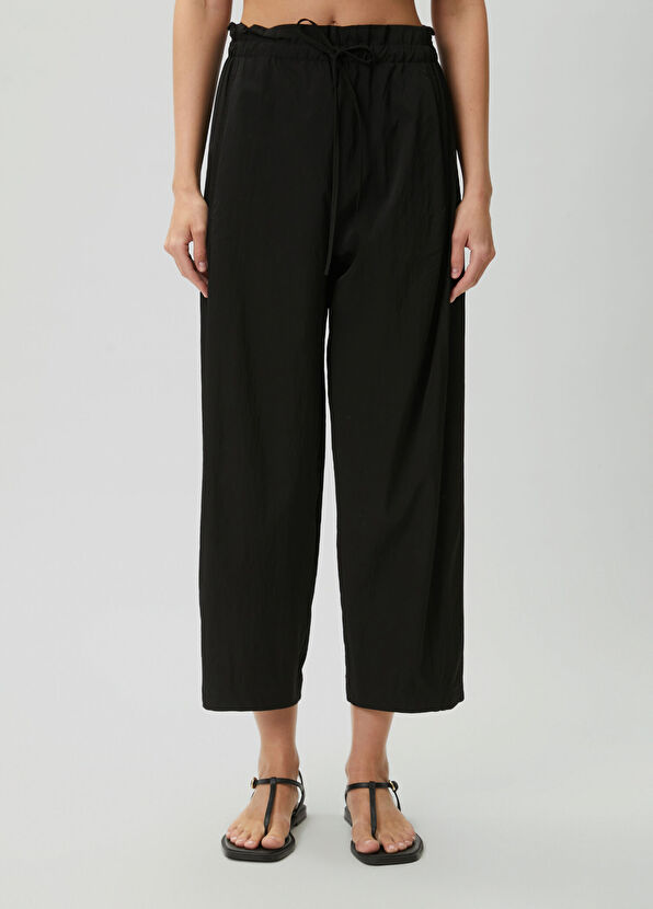 Beymen Club Black barrel fit pants - 2