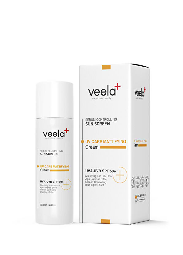 Veela UV Care Matifiying Cream SPF50+ Akneli Ciltler İçin Matlaştırıcı Güneş Kremi 50 ml - 1
