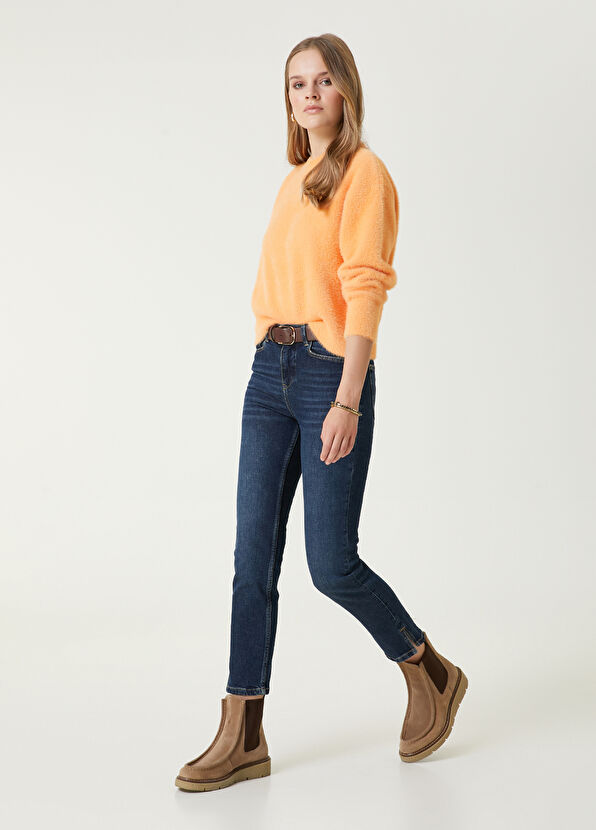 Beymen Club Orange Feather Textured Knitwear - 3