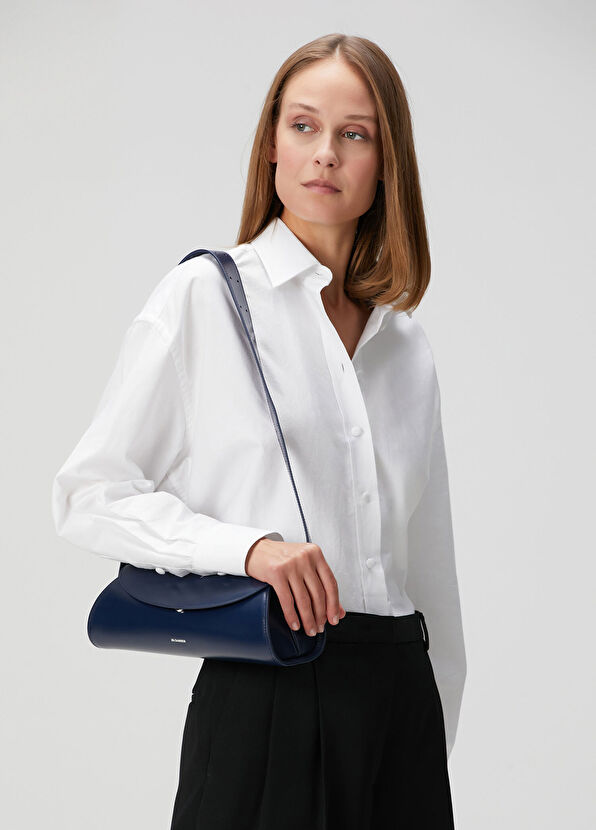 Jil Sander Cannolo Mor Kadın Deri Çanta - 2