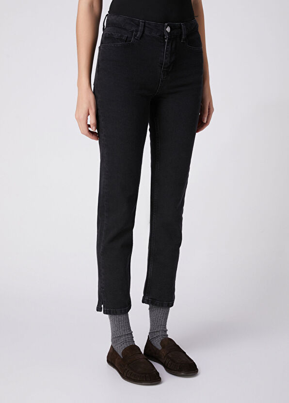 Beymen Club Slim Straight Fit Siyah Jean Pantolon - 3