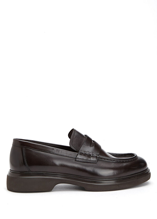 Beymen Club Brown Men's Leather Loafer - 1