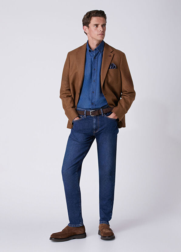 Beymen Club Comfort Fit Navy Blue Shirt - 3