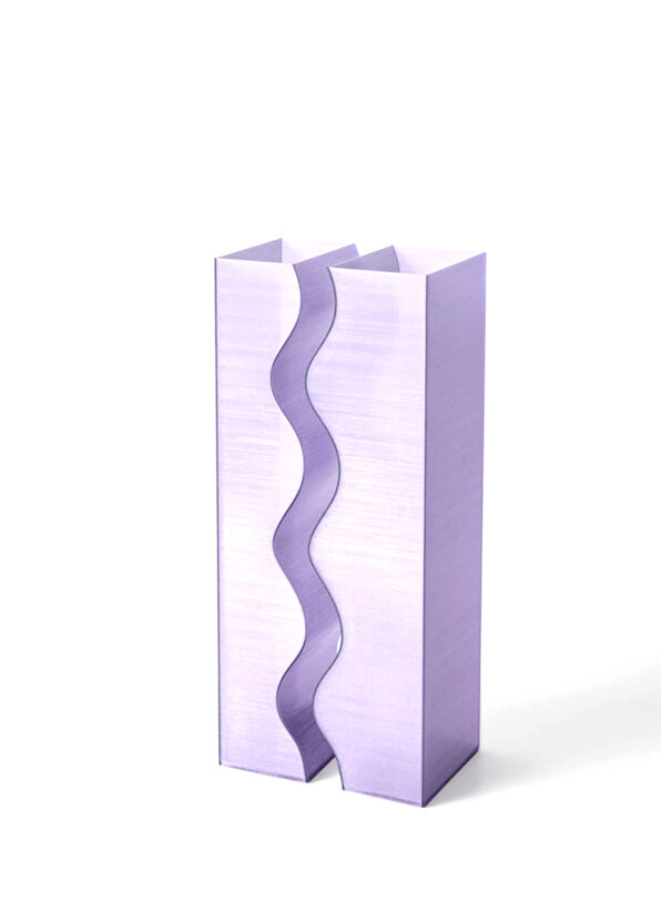Das Pieces Ensemble Purple Decorative Vase - 2