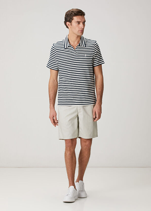 Beymen Club Comfort Fit Lacivert Beyaz Marin Polo Yaka T-shirt - 3