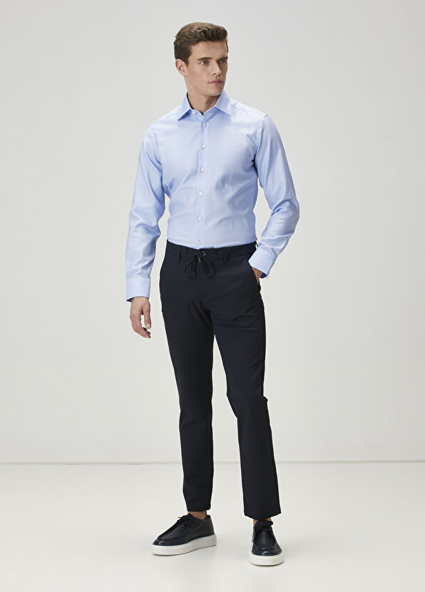 Beymen Club Lacivert Kordonlu Magnetic Teknik Chino Pantolon - 1