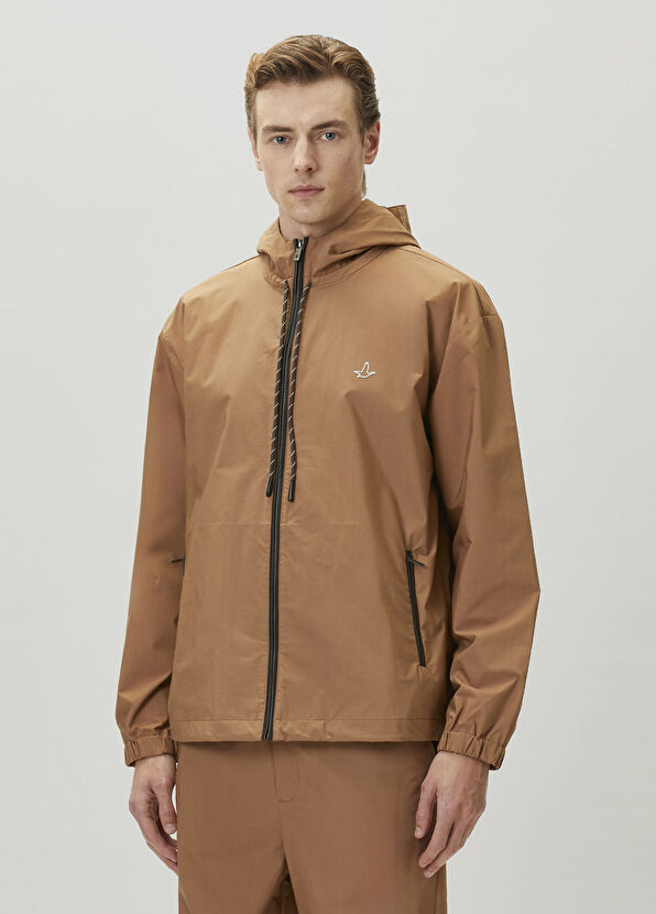 Beymen Club Deve Tüyü Kapüşonlu Deri Biyeli Mont - 4