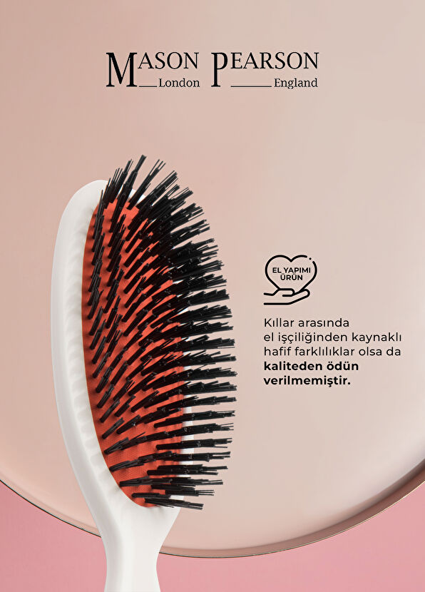 Mason Pearson Pocket Boar Bristle B4 Ivory Hair Brush - 2