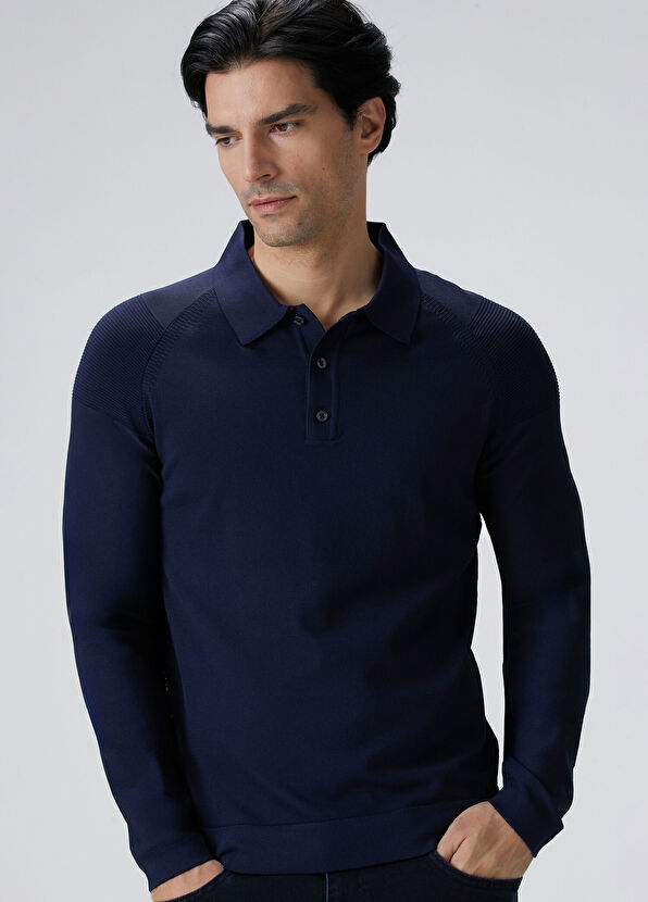 Network Lacivert Triko - 2