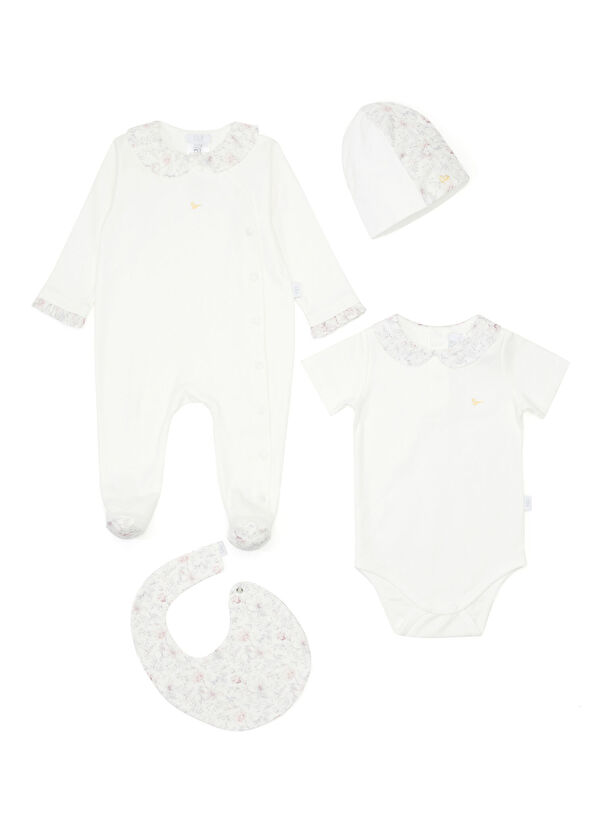 Ola Babies Flower Garden Patterned Baby Girl Jumpsuit Set - 2
