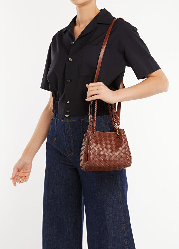 Bottega Veneta Small Parachute Tarçın Kadın Deri Çanta - 2