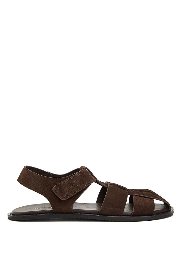 Beymen Club Fisherman Brown Men's Leather Sandals - 1