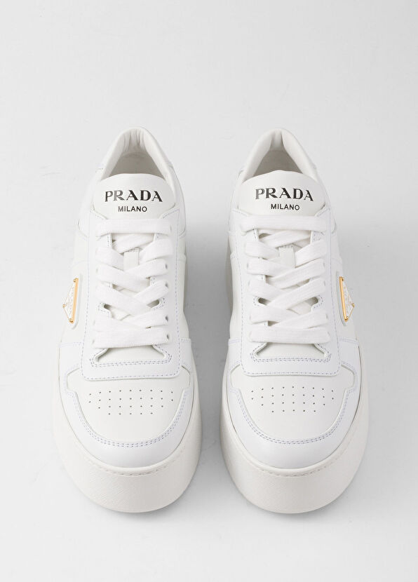 Downtown Bold Beyaz Deri Kadın Spor Ayakkabı - Görsel 3